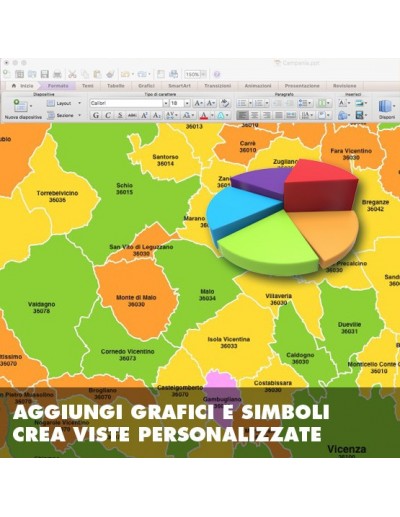 Mappa dei comuni della provincia di Vicenza ppt