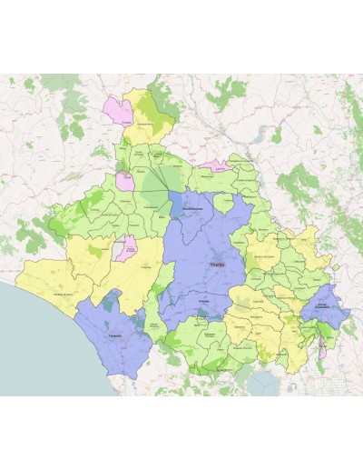 Mappa dei comuni della provincia di Viterbo ppt