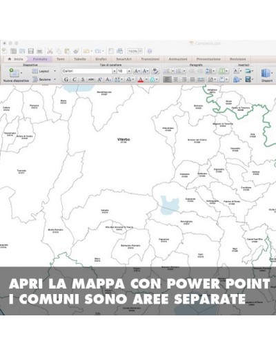 Mappa dei comuni della provincia di Viterbo ppt