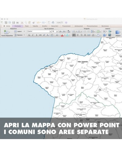 Mappa dei comuni della provincia di Vibo...