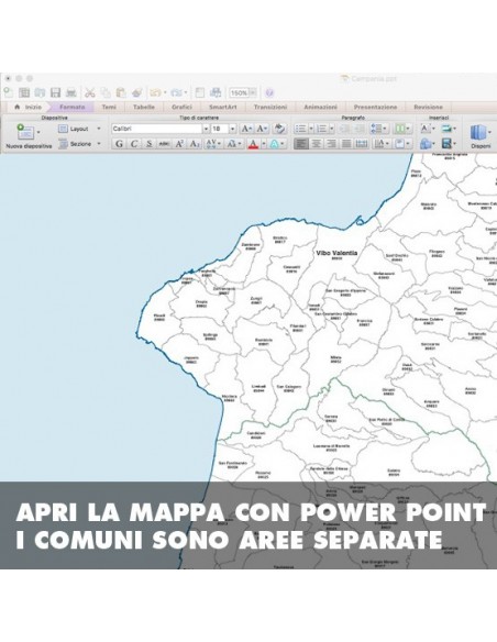 Mappa dei comuni della provincia di Vibo Valentia ppt