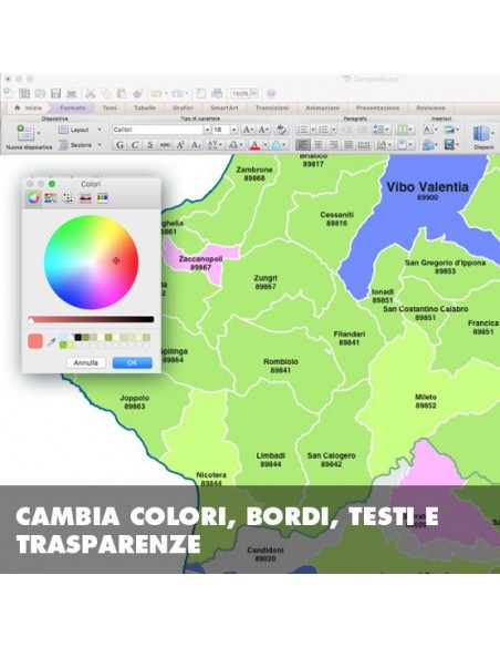 Mappa dei comuni della provincia di Vibo Valentia ppt