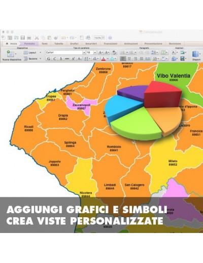 Mappa dei comuni della provincia di Vibo...