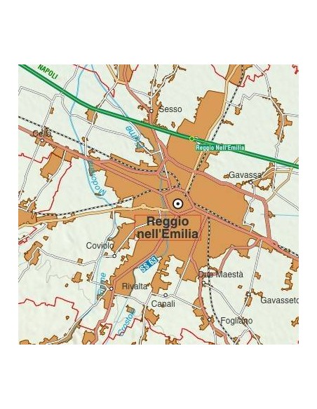 Mappa stradale con comuni d'Italia scala 1:200.000 pdf