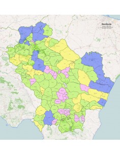 Mappa dei comuni della Basilicata ppt 2