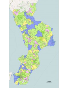 Mappa dei comuni della Calabria ppt 2