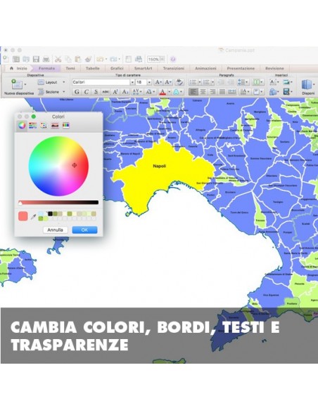 Mappa dei comuni della Campania ppt