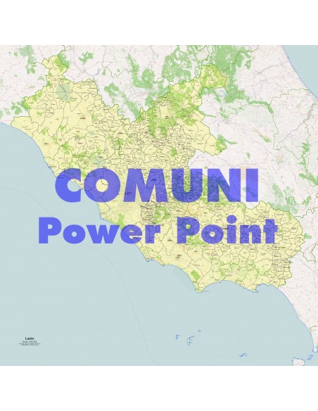 Mappa dei comuni del Lazio ppt