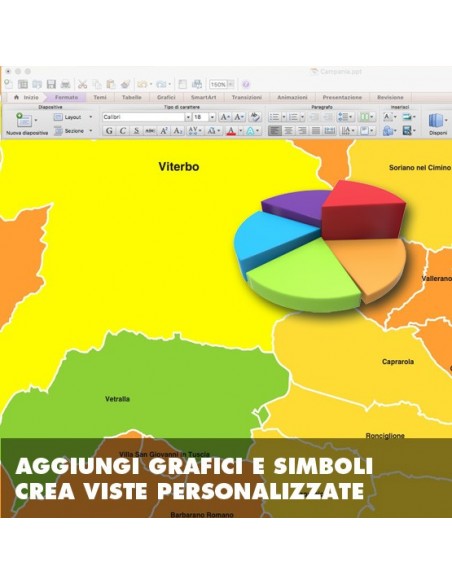 Mappa dei comuni del Lazio ppt
