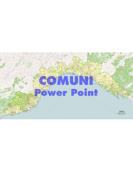 Mappa dei comuni della Liguria ppt