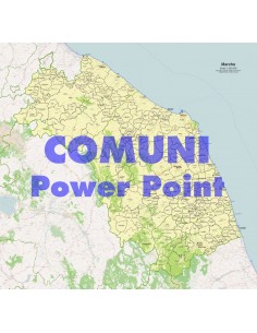 Mappa dei comuni della Marche ppt