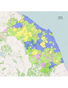 Mappa dei comuni della Marche ppt 2
