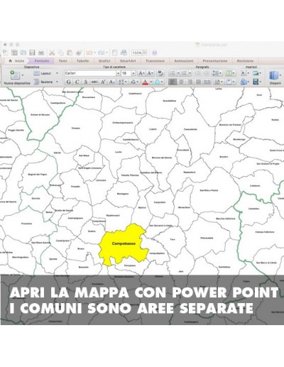 Mappa dei comuni del Molise ppt