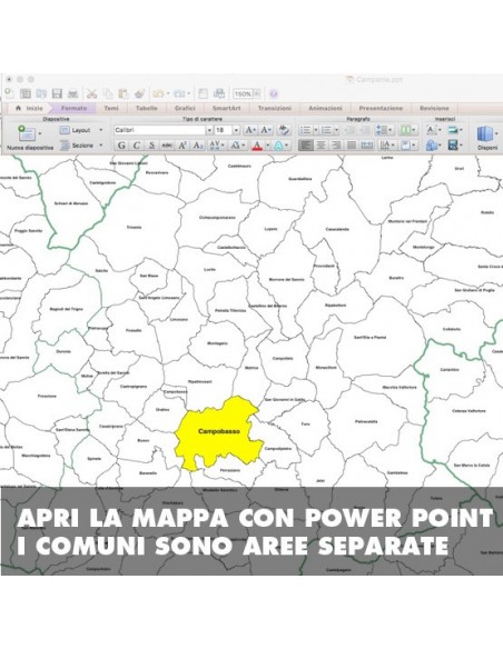 Mappa dei comuni del Molise ppt