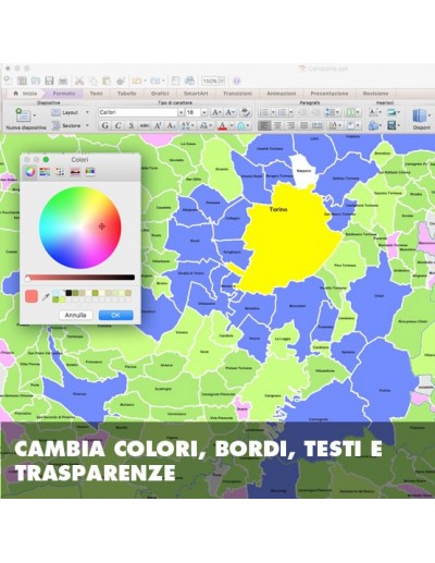 Mappa dei comuni del Piemonte ppt