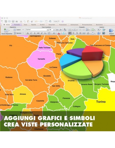 Mappa dei comuni del Piemonte ppt