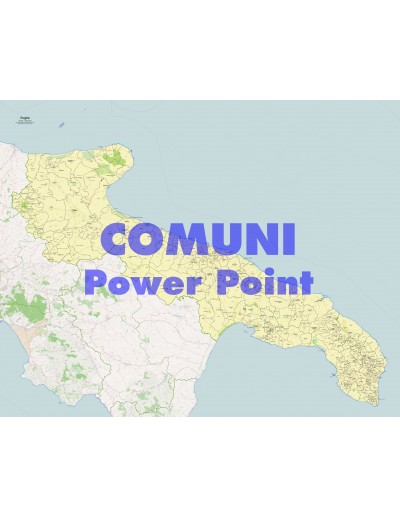 Mappa dei comuni della Puglia ppt