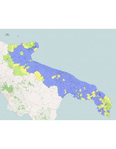 Mappa dei comuni della Puglia ppt 2