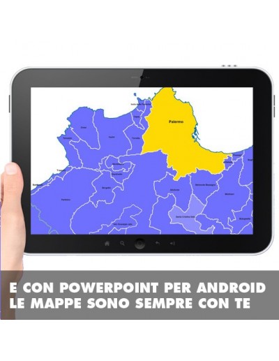 Mappa dei comuni della Sicilia ppt