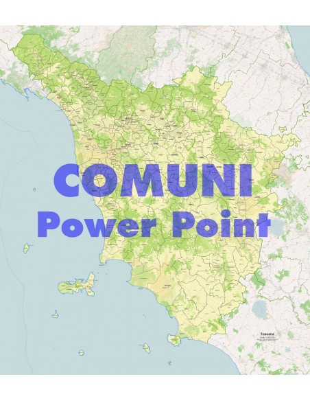 Mappa dei comuni della Toscana ppt