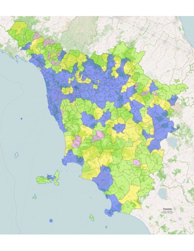 Mappa dei comuni della Toscana ppt