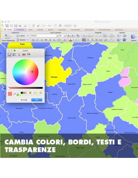 Mappa dei comuni della Toscana ppt