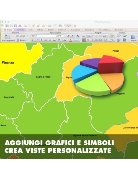 Mappa dei comuni della Toscana ppt