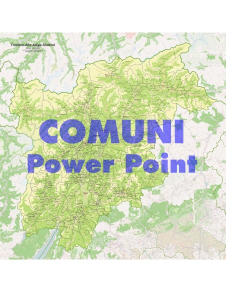 Mappa dei comuni del Trentino Alto Adige ppt