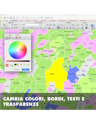 Mappa dei comuni del Trentino Alto Adige ppt