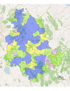 Mappa dei comuni dell'Umbria ppt 2