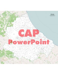 Mappa dei comuni e CAP dell'Abruzzo PowerPoint