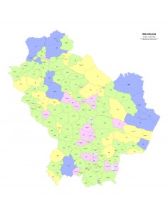 Mappa dei comuni e CAP della Basilicata PowerPoint 2