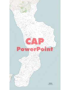 Mappa dei comuni e CAP della Calabria PowerPoint