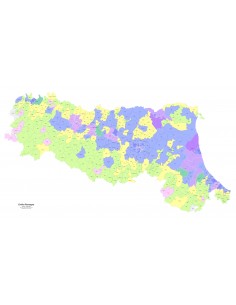 Mappa dei comuni e CAP dell'Emilia Romagna PowerPoint 2