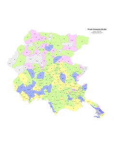 Mappa dei comuni e CAP del Friuli Venezia Giulia PowerPoint 2