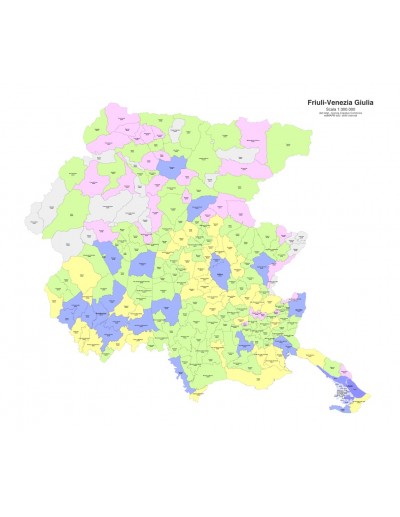 Mappa dei comuni e CAP del Friuli Venezia...