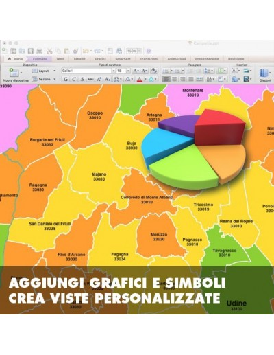 Mappa dei comuni e CAP del Friuli Venezia...
