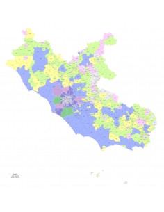 Mappa dei comuni e CAP del Lazio PowerPoint 2
