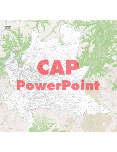 Mappa dei comuni e CAP della Lombardia PowerPoint