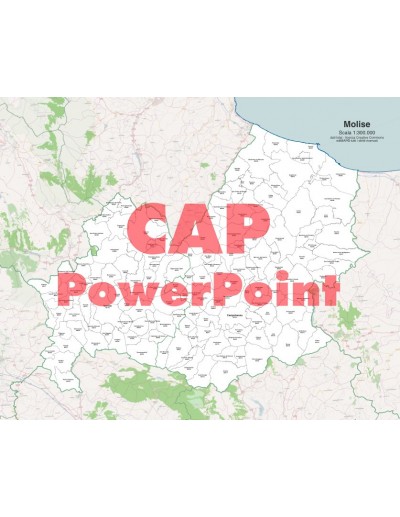 Mappa dei comuni e CAP del Molise PowerPoint