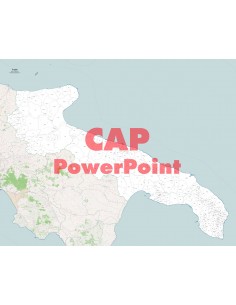 Mappa dei comuni e CAP della Puglia PowerPoint