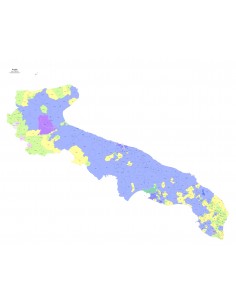 Mappa dei comuni e CAP della Puglia PowerPoint 2