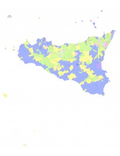 Mappa dei comuni e CAP della Sicilia PowerPoint 2
