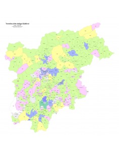 Mappa dei comuni e CAP del Trentino Alto Adige PowerPoint 2