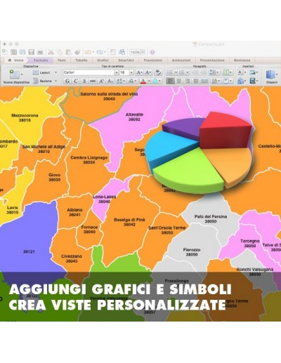 Mappa dei comuni e CAP del Trentino Alto Adige...