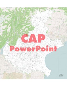 Mappa dei comuni e CAP del Veneto PowerPoint
