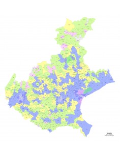 Mappa dei comuni e CAP del Veneto PowerPoint 2