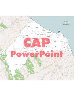 Mappa dei comuni e CAP della provincia di Ancona PowerPoint