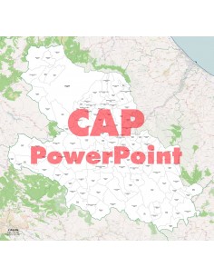Mappa dei comuni e CAP della provincia di L'Aquila...