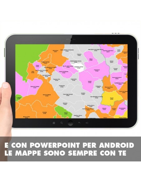 Mappa dei comuni e CAP della provincia di L'Aquila PowerPoint